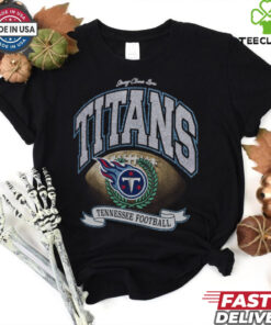 Tennessee Titans Stoney Clover Lane x '47 Black Glitter Rocker Retro Tubular T Shirt