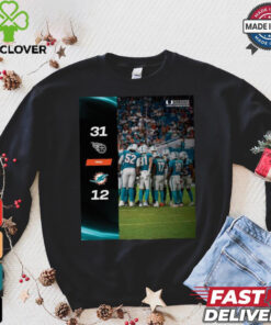Tennessee Titans Win 31 12 Miami Dolphins 2024 NFL Season Matchup shirt
