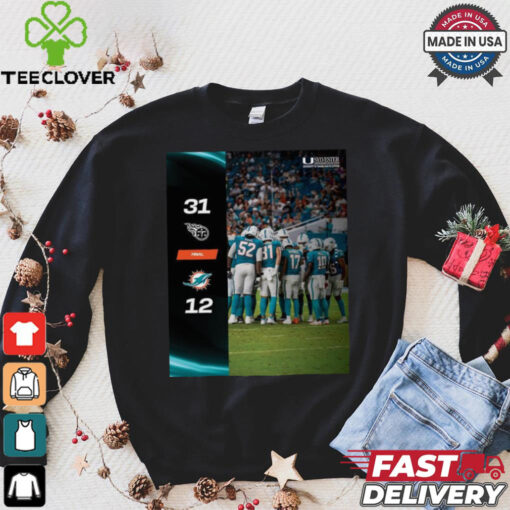 Tennessee Titans Win 31 12 Miami Dolphins 2024 NFL Season Matchup shirt