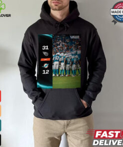 Tennessee Titans Win 31 12 Miami Dolphins 2024 NFL Season Matchup shirt