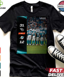 Tennessee Titans Win 31 12 Miami Dolphins 2024 NFL Season Matchup shirt
