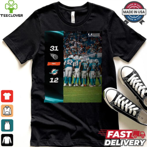 Tennessee Titans Win 31 12 Miami Dolphins 2024 NFL Season Matchup shirt