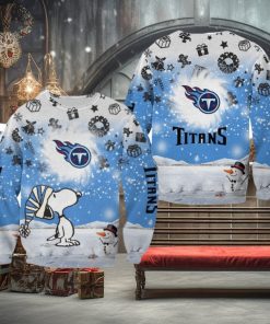 Tennessee Titans Xmas Snoopy Ugly Sweater For Fans Best Gift Christmas