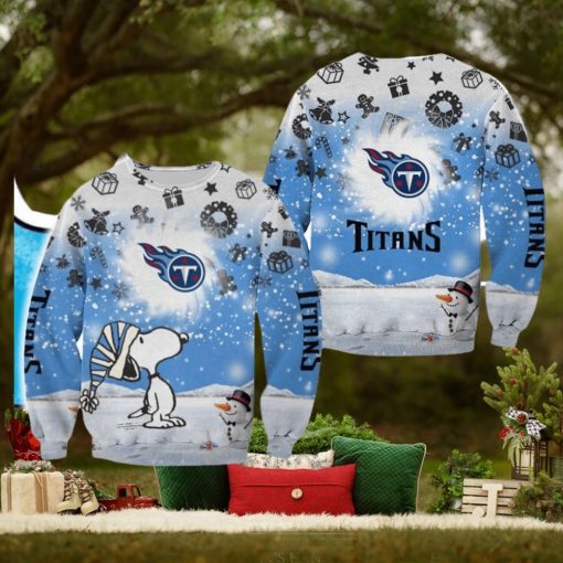 Tennessee Titans Xmas Snoopy Ugly Sweater For Fans Best Gift Christmas