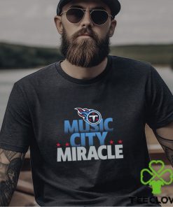 Tennessee Titans team music city miracle American foolball logo shirt