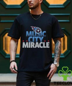 Tennessee Titans team music city miracle American foolball logo shirt