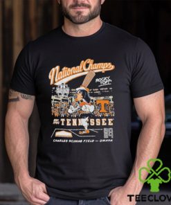 Tennessee Vols 2024 NCAA College World Series National Champs Men’s Cartoon Smokey Shirt
