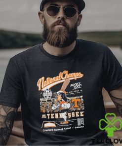 Tennessee Vols 2024 NCAA College World Series National Champs Men’s Cartoon Smokey Shirt