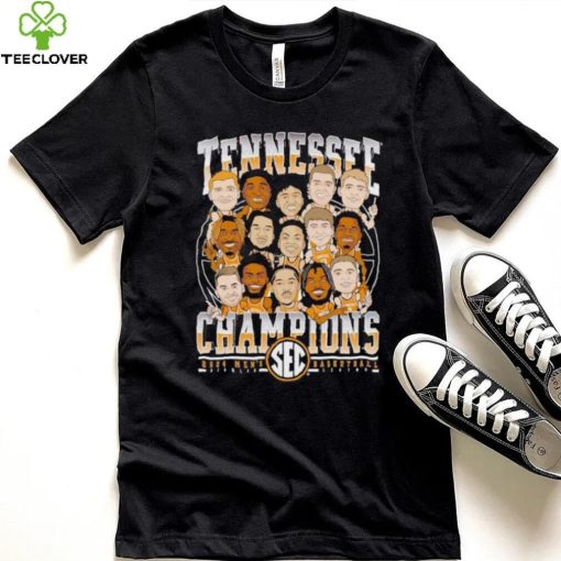 Tennessee Vols Champions 2024 men’s basketball caricature team shirt