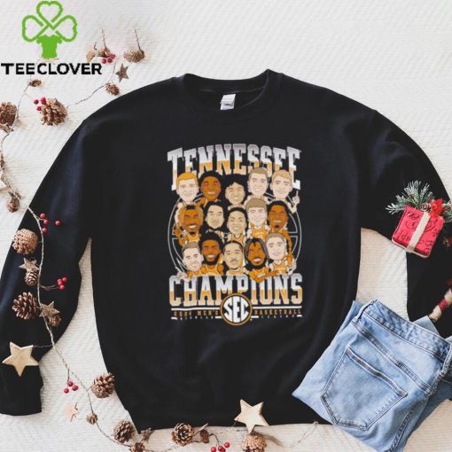 Tennessee Vols Champions 2024 men’s basketball caricature team shirt