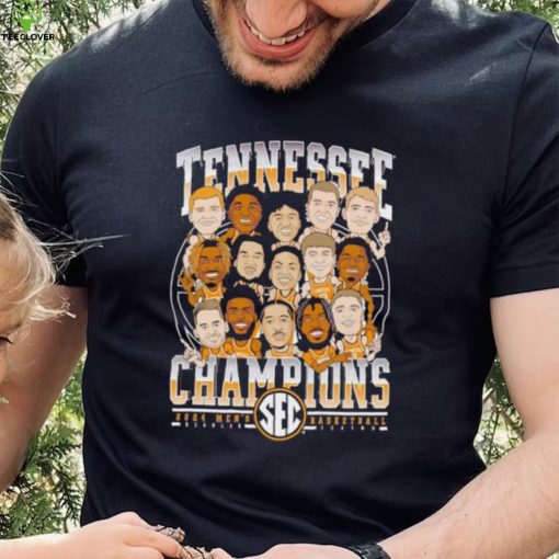 Tennessee Vols Champions 2024 men’s basketball caricature team shirt