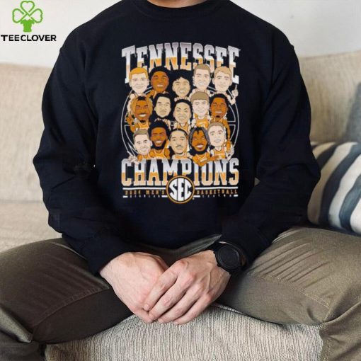 Tennessee Vols Champions 2024 men’s basketball caricature team shirt