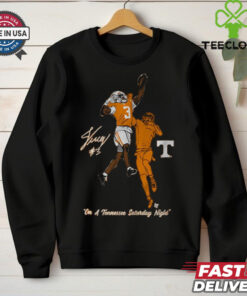 Tennessee Vols Football Jermod McCoy One Handed Interception On A Tennessee Saturday Night Signature NCAA t shirt