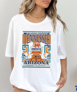 Tennessee Volunteers 1998 National Champions Undefeated Season Tempe Arizona T Shirt