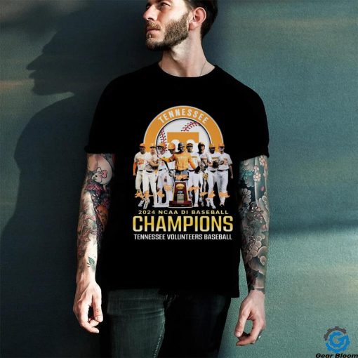 Tennessee Volunteers 2024 NCAA Baseball Champions Signature T Shirt