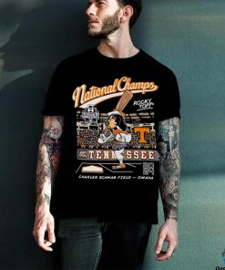 Tennessee Volunteers 2024 NCAA College World Series Nation Champs men’s cartoon shirt