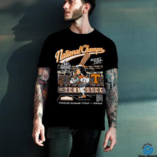 Tennessee Volunteers 2024 NCAA College World Series Nation Champs men’s cartoon shirt