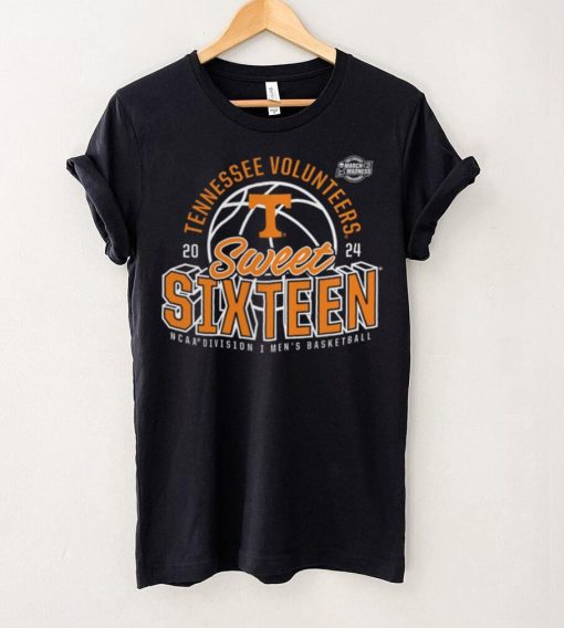 Tennessee Volunteers 2024 NCAA Men’s Basketball Tournament March Madness Sweet Sixteen Defensive Stance T Shirt