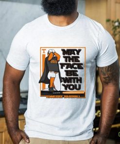 Tennessee Volunteers Baseball may the face be with you art shirt