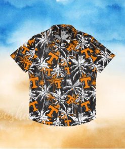 Tennessee Volunteers Black Floral Hawaiian Shirt