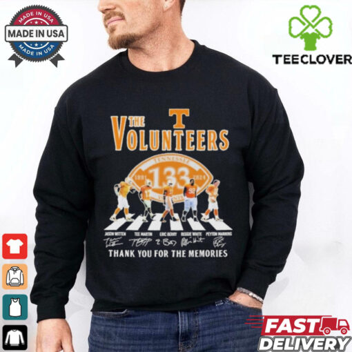 Tennessee Volunteers Celebrating 133 Years Of The Memories T Shirt