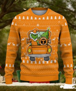 Tennessee Volunteers Christmas Sweater Grinch Driving Funny Gift Fans