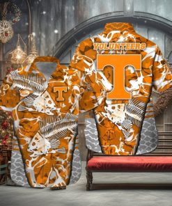 Tennessee Volunteers Fishing Short Sleeve Button Up Tropical Hawaiian Shirt