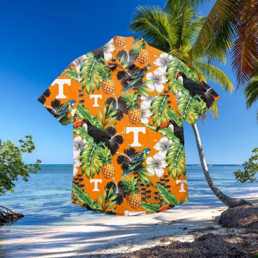 Tennessee Volunteers Floral Hawaiian Shirt