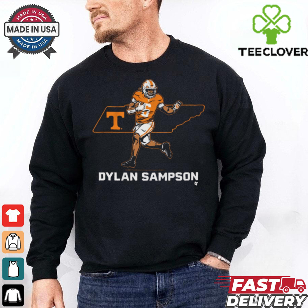 Tennessee Volunteers Football Dylan Sampson State Star NCAA t shirt Tennessee Volunteers Football Dylan Sampson State Star NCAA t shirt