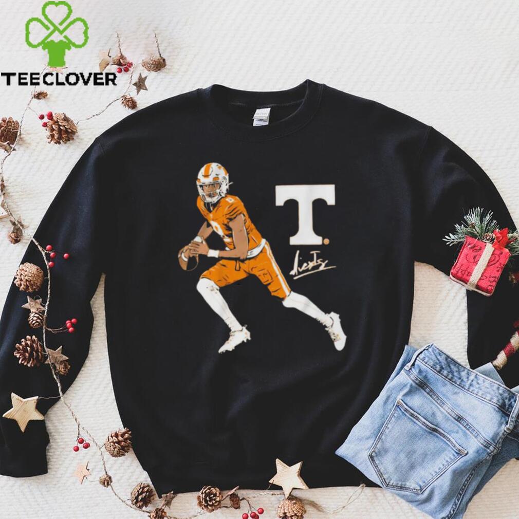 Tennessee Volunteers Football Nico Iamaleava Superstar Pose signature t shirt Tennessee Volunteers Football Nico Iamaleava Superstar Pose signature t shirt