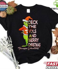 Tennessee Volunteers Grinch deck the Vols and Merry Christmas shirt