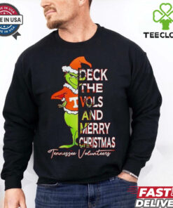 Tennessee Volunteers Grinch deck the Vols and Merry Christmas shirt