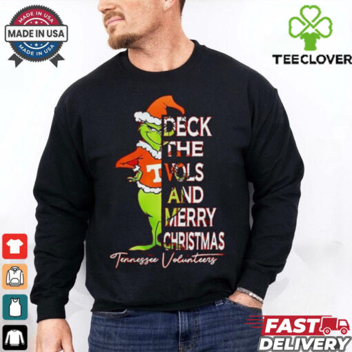 Tennessee Volunteers Grinch deck the Vols and Merry Christmas shirt
