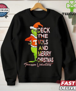 Tennessee Volunteers Grinch deck the Vols and Merry Christmas shirt
