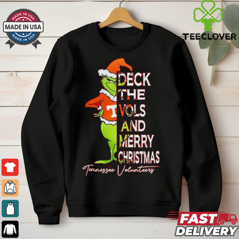 Tennessee Volunteers Grinch deck the Vols and Merry Christmas shirt Tennessee Volunteers Grinch deck the Vols and Merry Christmas shirt