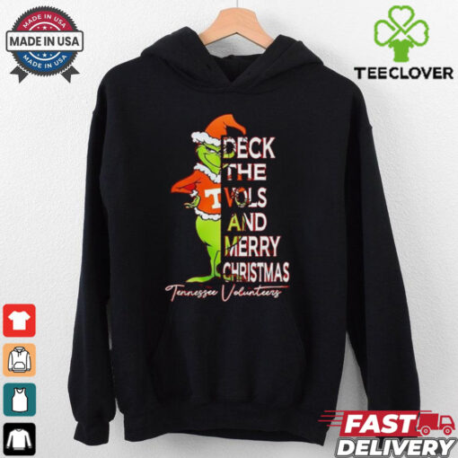 Tennessee Volunteers Grinch deck the Vols and Merry Christmas shirt