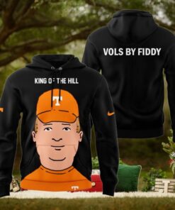 Tennessee Volunteers King Of The Hill 2024 Black Hoodie1