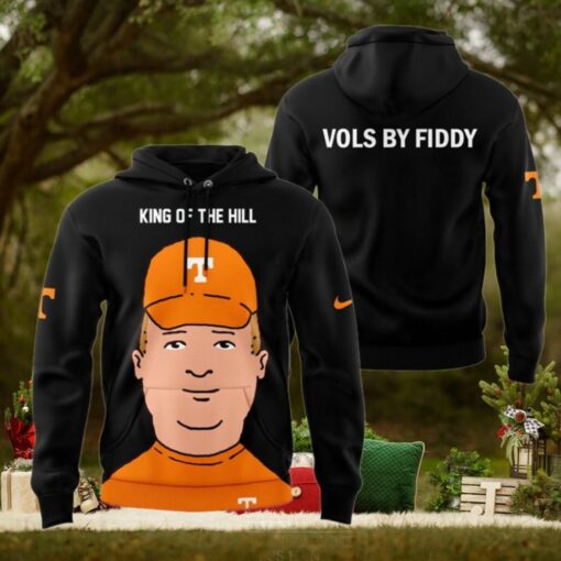 Tennessee Volunteers King Of The Hill 2024 Black Hoodie1