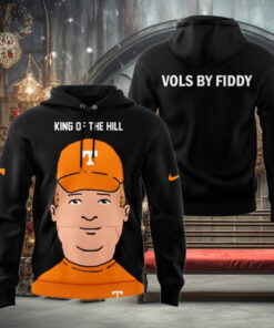 Tennessee Volunteers King Of The Hill 2024 Black Hoodie1