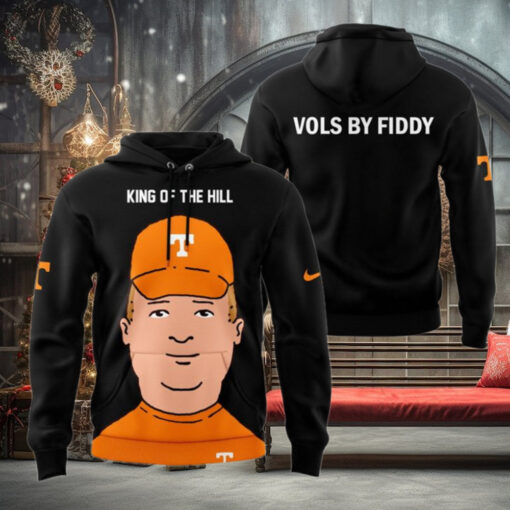 Tennessee Volunteers King Of The Hill 2024 Black Hoodie1