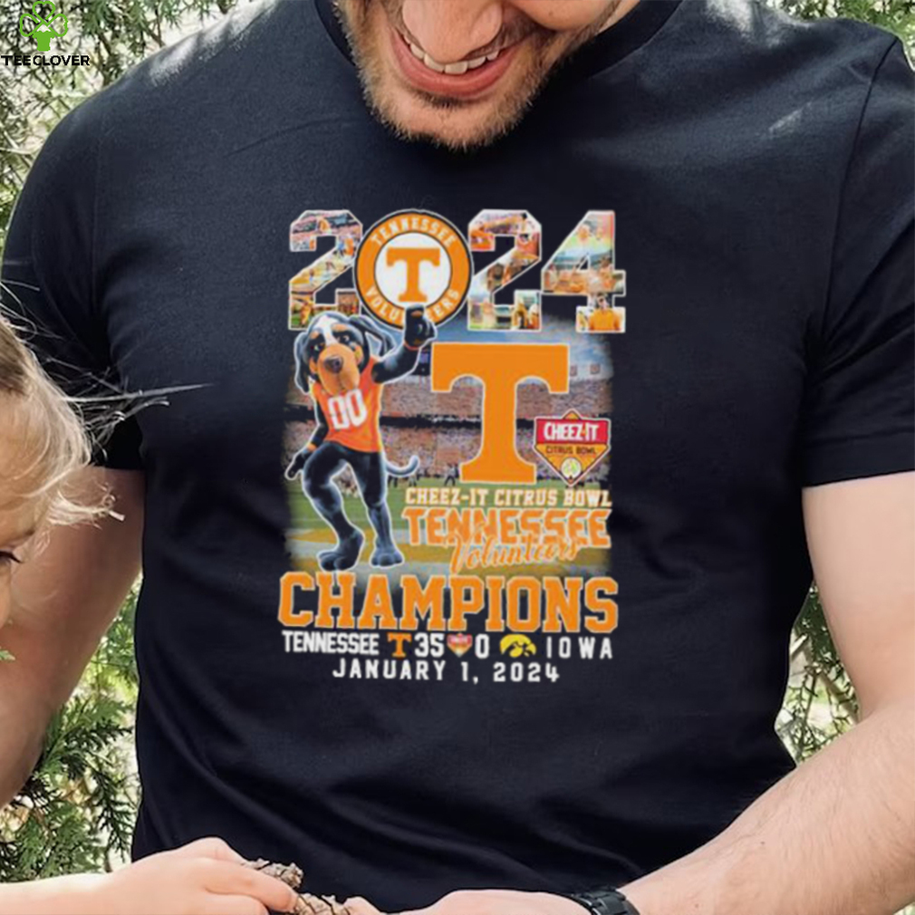 Tennessee Volunteers Mascot 2024 Cheez It Citrus Bowl Champions Tennessee 35 0 Iowa January 1.2024 Shirt Tennessee Volunteers Mascot 2024 Cheez It Citrus Bowl Champions Tennessee 35 0 Iowa January 1.2024 Shirt