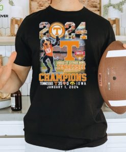 Tennessee Volunteers Mascot 2024 Cheez It Citrus Bowl Champions Tennessee 35 0 Iowa January 12024 T Shirt