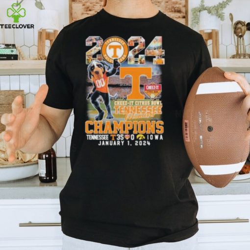 Tennessee Volunteers Mascot 2024 Cheez It Citrus Bowl Champions Tennessee 35 0 Iowa January 12024 T Shirt