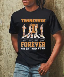 Tennessee Volunteers Men’s Basketball Abbey Road Forever Not Just When We Win Signatures Shirt