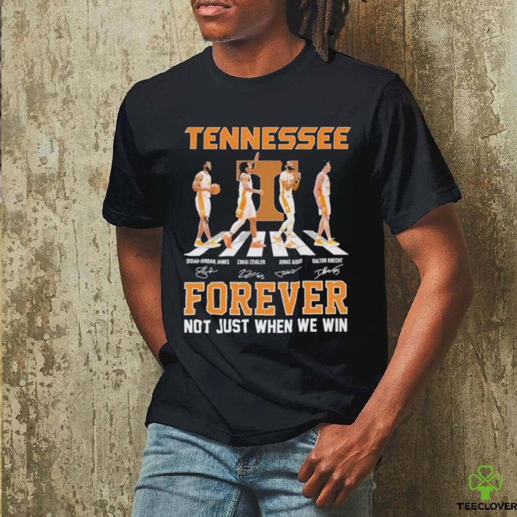 Tennessee Volunteers Men’s Basketball Abbey Road Forever Not Just When We Win Signatures Shirt Tennessee Volunteers Men’s Basketball Abbey Road Forever Not Just When We Win Signatures Shirt