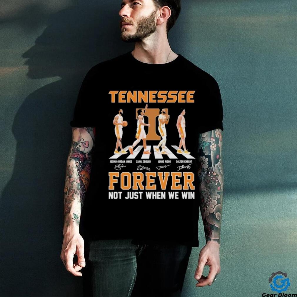 Tennessee Volunteers Men’s Basketball Abbey Road Forever Not Just When We Win Signatures Shirt Tennessee Volunteers Men’s Basketball Abbey Road Forever Not Just When We Win Signatures Shirt