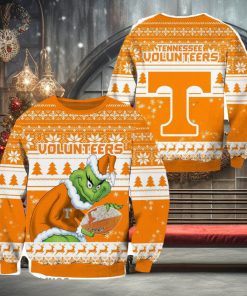 Tennessee Volunteers NCAA Grinch Hug Logo Ugly Christmas Sweater Special Christmas Gift For Fans