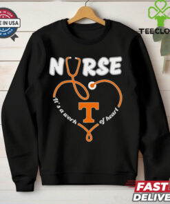 Tennessee Volunteers Nurse it’s a work of heart stethoscope shirt