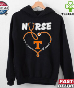 Tennessee Volunteers Nurse it’s a work of heart stethoscope shirt
