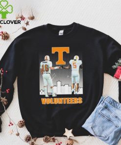 Tennessee Volunteers Peyton Manning And Hendon Hooker Knoxville Skyline Signatures Shirt 4 Tennessee Volunteers Peyton Manning And Hendon Hooker Knoxville Skyline Signatures Shirt
